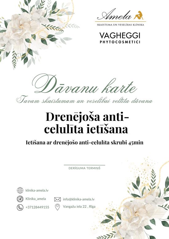 Drenējoša anti-celulīta ietīšana 45min